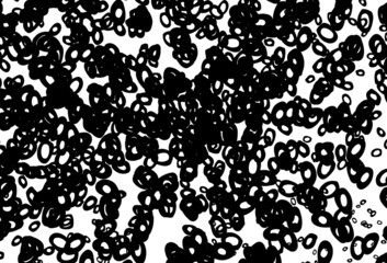 Black and white vector cover with spots.