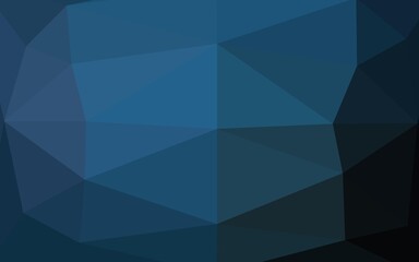 Dark BLUE vector abstract mosaic pattern.