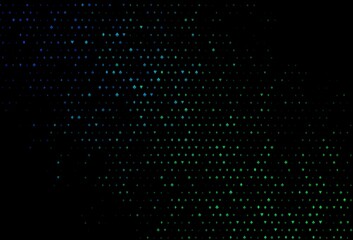 Dark blue, green vector background with cards signs.