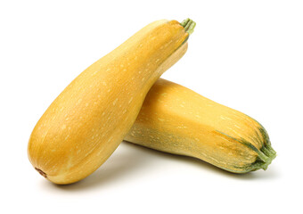 Zucchini on white background 