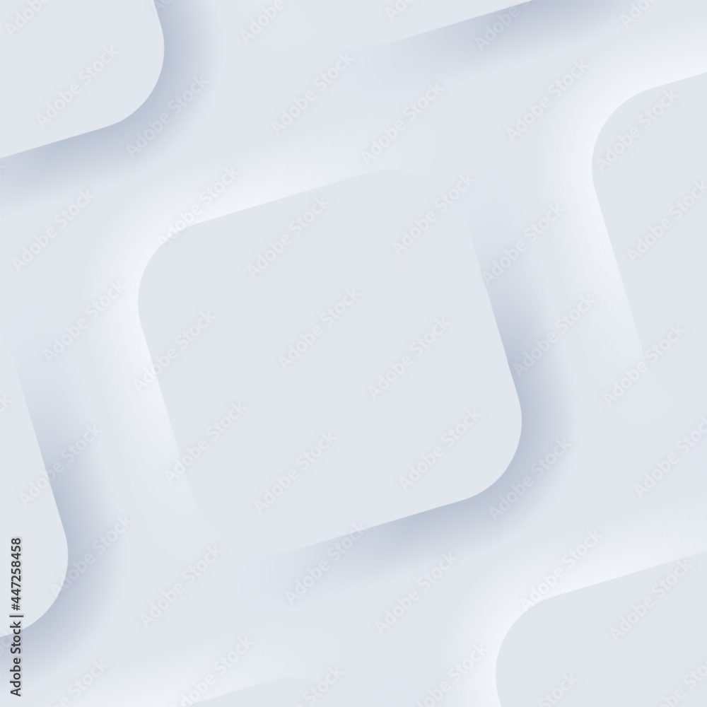 Poster application realistic blank set template mockup. neumorphism background. neumorphic ui ux user inter