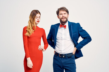 cute man and woman communication together friendship