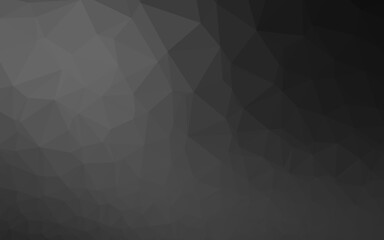Obraz premium Dark Silver, Gray vector polygonal background.
