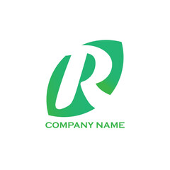 R letter design logo vector