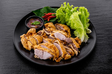 Fried pork with fish sauce