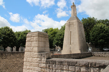war memorial in verdun in lorraine (france)