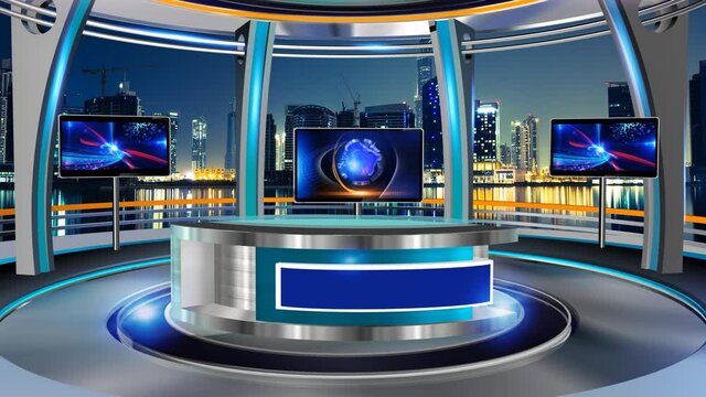 3D rendering background is perfect for any type of news or information presentation. The background features a stylish and clean layout 