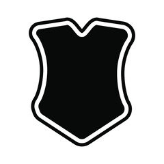 black shield icon. shield in trendy flat style isolated. Shield symbol for your website design, logo, app, UI. Vector illustration, EPS10.