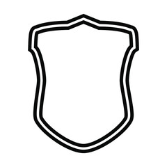 shield line icon. shield in trendy flat style isolated. Shield symbol for your website design, logo, app, UI. Vector illustration, EPS10.