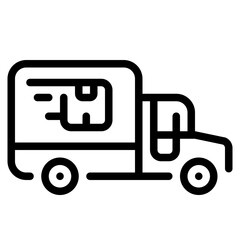 delivery line icon