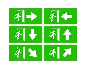 emergency exit icon	