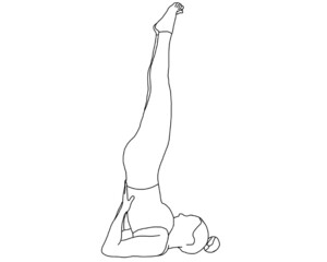 yoga, Sarvangasana, shoulder stand pose