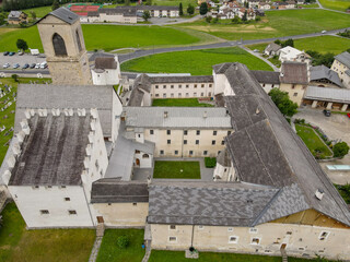 Benedictine Convent of St. John in Mustair on the Swiss alps