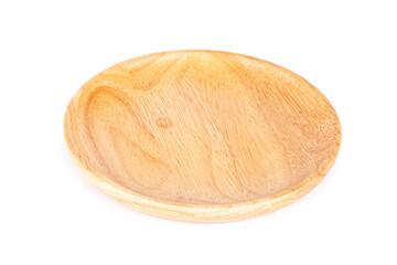 dish wood isolated on white background