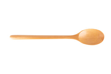 wooden spoon isolated on white background