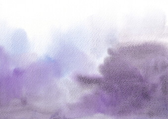 Purple,  rose and violet watercolor ombre background