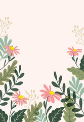 Pretty pattern flower. floral background. The elegant the template for design.