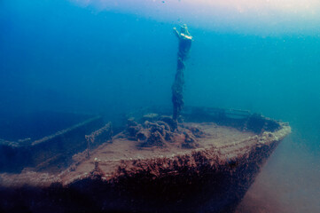 The Palma Wrecks near the harbour at Palma de Mallorca, Spain