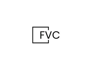 FVC Letter Initial Logo Design Vector Illustration
