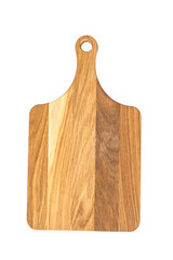 Isolated cutting board on white background.