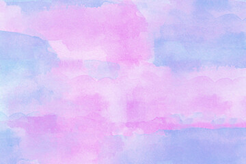 Fototapeta premium Blue and pink watercolor background