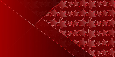 red star background