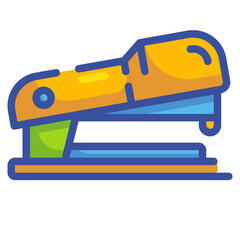 Naklejka premium stapler line icon