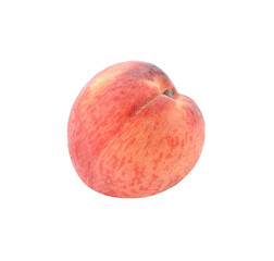 Peach fruit isolated on white background,Fresh White Peach on White Background (With clipping path)