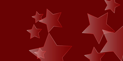 Abstract red background with star
