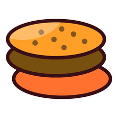 Stack of Cookies Vector