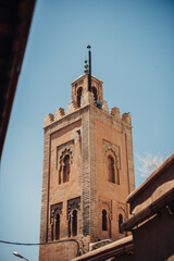 old building of Morocco seen from the bottom
