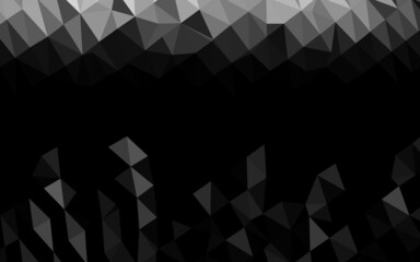 Fototapeta premium Dark Silver, Gray vector polygonal template.
