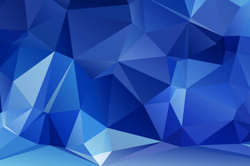 Blue Abstract Color Polygon Background Design, Abstract Geometric Origami Style With Gradient