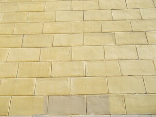 The yellow wall. Cozy wall texture