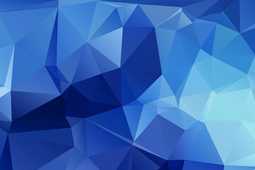Fototapeta premium Blue Abstract Color Polygon Background Design, Abstract Geometric Origami Style With Gradient