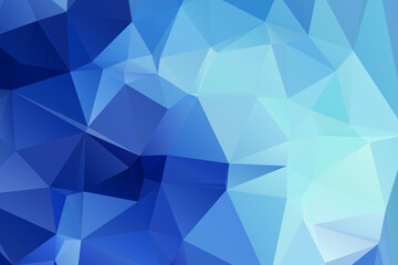 Obraz premium Blue Abstract Color Polygon Background Design, Abstract Geometric Origami Style With Gradient