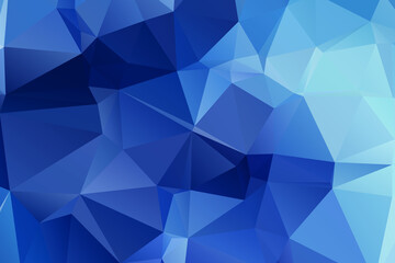 Fototapeta premium Blue Abstract Color Polygon Background Design, Abstract Geometric Origami Style With Gradient