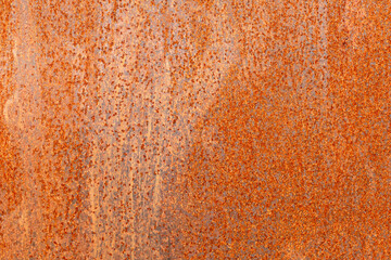 Texture of rough rusty metal, closeup