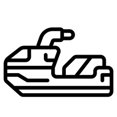 jet outline icon
