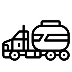 tanker line icon