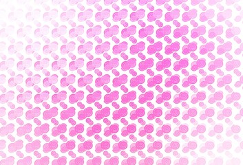 Light Pink vector template with bent ribbons.