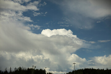 Fototapeta na wymiar Clouds in the sky. Storm clouds.
