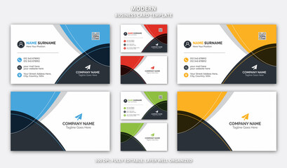 Creative and Professional Business Card Template Layout, Modern Stylish Visiting Card