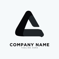 logo with initials A, eye catching, modern, simple and clean. suitable for your business or company