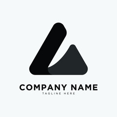 logo with initials A, eye catching, modern, simple and clean. suitable for your business or company