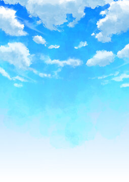奥行き感のある青空と雲