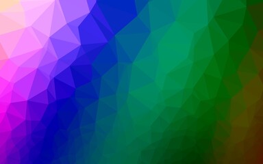 Obraz premium Dark Multicolor, Rainbow vector triangle mosaic texture.