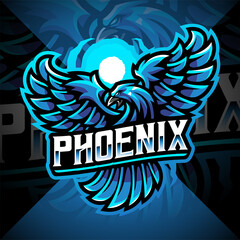 Phoenix esport mascot logo design © Visink.art