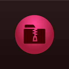 Fototapeta premium Zip Folder - Sticker