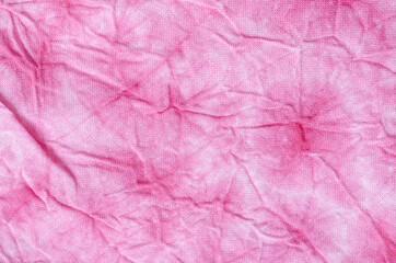 Fototapeta premium Pink batik cloth texture background .